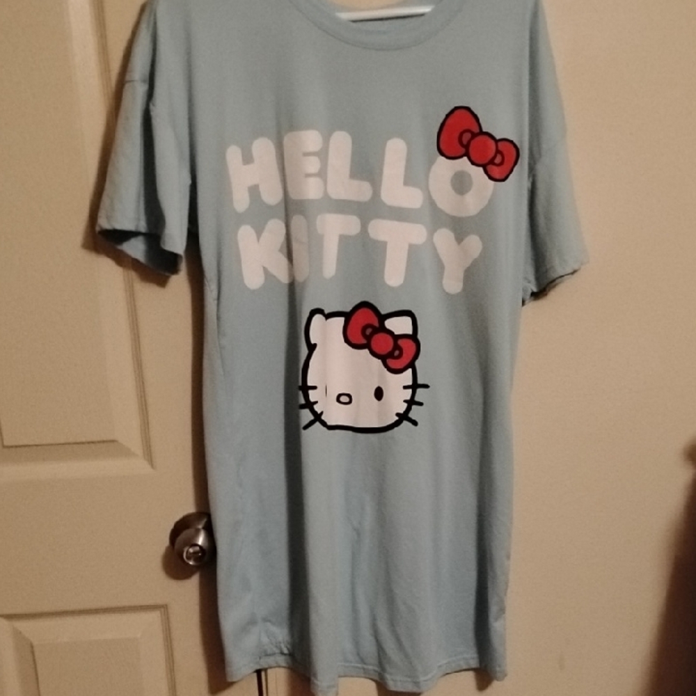 Hello Kitty  Blue T-Shirt. Sleepwear